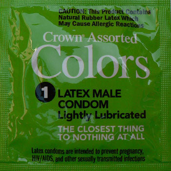 Crown | Assorted Colors MiniSampler (4 Condoms) - theCondomReview.com